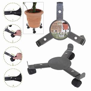SOPORTE AJUSTABLES PARA MACETAS CON RUEDAS 25-38CM DIAMETRO - 67476