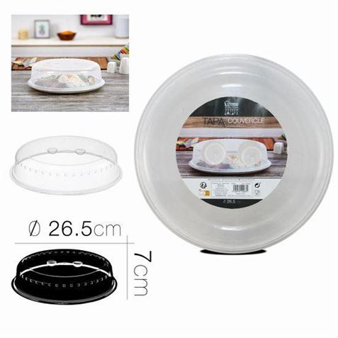 TAPA MICROONDAS TRANSPARENTE 26.5X7 - 24287