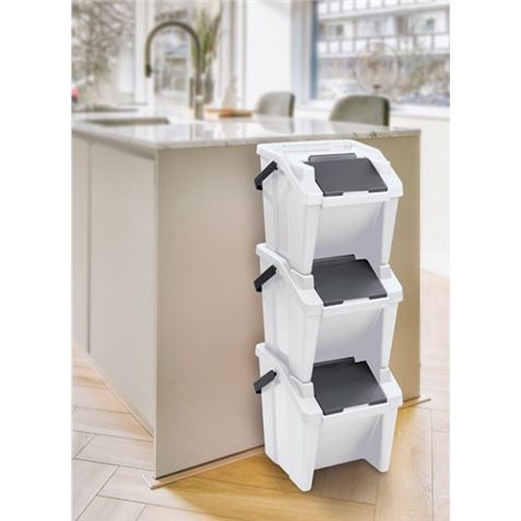 PAPELERA CON ASA 28 LITROS BLANCA MODA TONTARELLI - 8104649CAQ9-1