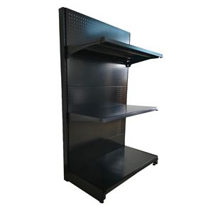 EXPOSITOR GÓNDOLA 900X450X1500MM NEGRO CROMAD - CR1208