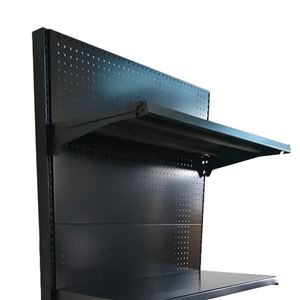 EXPOSITOR GÓNDOLA 900X450X1500MM NEGRO CROMAD - CR1208-1