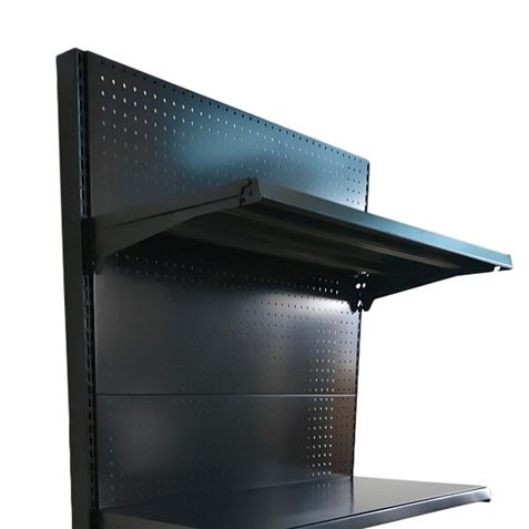 EXPOSITOR GÓNDOLA 900X450X1500MM NEGRO CROMAD - CR1208-1