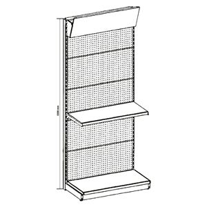 ESTANTERIA / EXPOSITOR DISPLAY 900X450X2200 COLOR NEGRO - CR1207-4