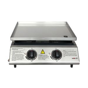 PLANCHA DE ASAR 2 FUEGOS INOXIDABLE MUVIP