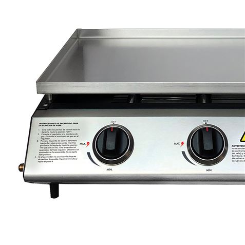 PLANCHA DE ASAR 3 FUEGOS INOXIDABLE MUVIP - MV0617-1