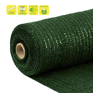 MALLA DE SOMBREO VERDE OSCURO 1.5X50 METROS SUNGARDEN