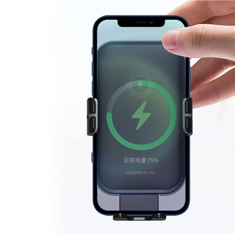 SOPORTE COCHE AUTO CIERRE + BASE DE CARGA INALAMBRICA 15W WX027 XO - XOWX027-4