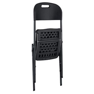 SILLA RESINA PLEGABLE PRO 44X53X83CM NEGRA SUNGARDEN - SG0158-1