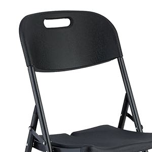 SILLA RESINA PLEGABLE PRO 44X53X83CM NEGRA SUNGARDEN - SG0158-2