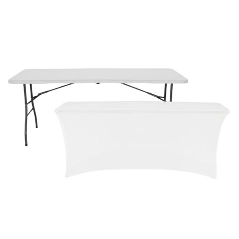 FUNDA PARA MESA DE RESINA 180X74X74CM BLANCA SUNGARDEN - SG0160-1