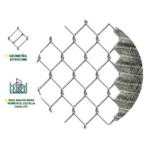 MALLA DE VALLADO GALVANIZADA 60X60X2.5MM 2X25 METROS SUNGARDEN - SG0156-1