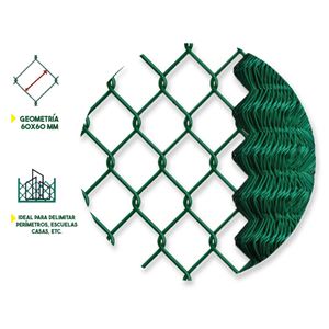 MALLA DE VALLADO PLASTIFICADA 60X60X2.9MM 1.5X25 METROS SUNGARDEN - SG0153-1