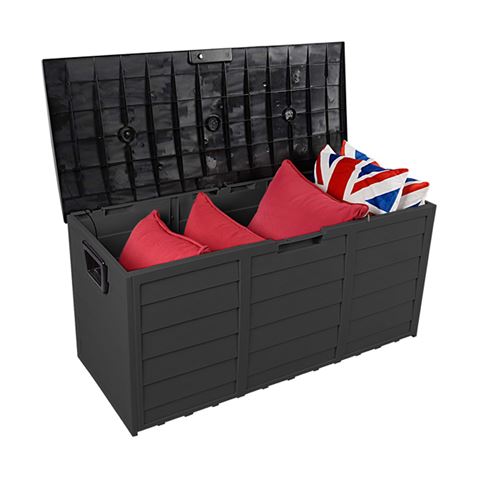 BAÚL RESINA 29 LITROS 113X49X57CM GRIS OSCURO SUNGARDEN - SG0162-2