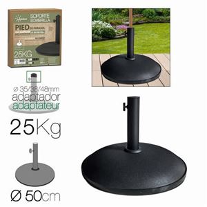 SOPORTE PARA SOMBRILLA CEMENTO NEGRO 25 kg - 23908