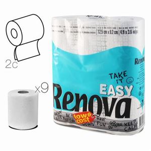 PACK 12 ROLLOS PAPEL HIGIENICO DOBLE CAPA RENOVA - 67117