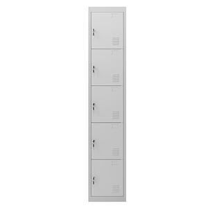 REACONDICIONADA TAQUILLA METÁLICA 5 PUERTAS 1800X300X500MM CROMAD - CR1181-1