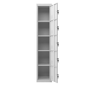 REACONDICIONADA TAQUILLA METÁLICA 5 PUERTAS 1800X300X500MM CROMAD - CR1181-2