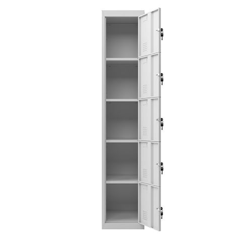 REACONDICIONADA TAQUILLA METÁLICA 5 PUERTAS 1800X300X500MM CROMAD - CR1181-2 REACONDICIONADA TAQUILLA METÁLICA 5 PUERTAS 1800X300X500MM CROMAD - CR1181-2