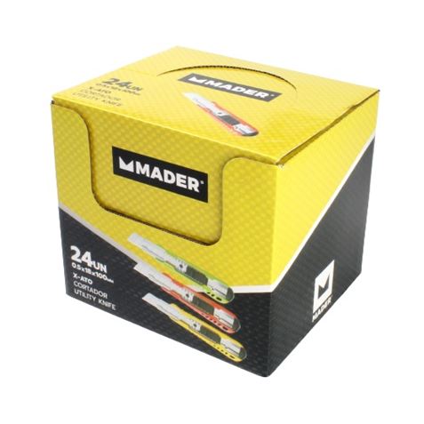 EXPOSITOR 24 UNIDADES CUTTER 18MM MADER - 61240-1