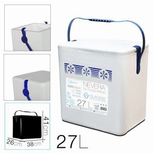 NEVERA DE POLIESTIRENO 27 LITROS CON ASA PLASTICO - 10378
