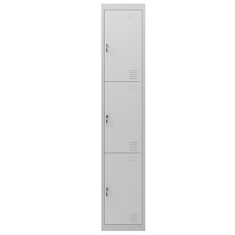 REACONDICIONADA TAQUILLA METÁLICA 3 PUERTAS 1800X300X500MM CROMAD - CR1179-1