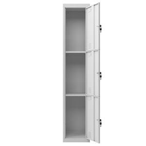 REACONDICIONADA TAQUILLA METÁLICA 3 PUERTAS 1800X300X500MM CROMAD - CR1179-2