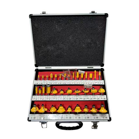 REACONDICIONADO JUEGO 35 PCS FRESAS 6MM PARA MADERA BLIM - BL0366