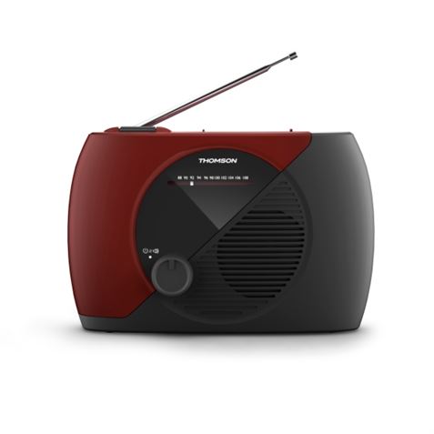 RADIO FM PORTATIL GRANATE/NEGRO RT353 THOMSON - RT353