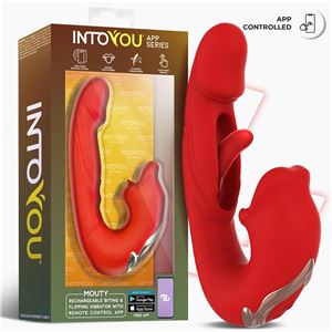 VIBRADOR CON FUNCION DE MORDISQUEO Y FLIPPING MOUTY INTOYOU - IN-497-1