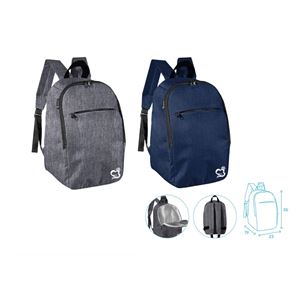 MOCHILA NEVERA POLIESTER 37X23X19 AZUL/GRIS SURTIDO - 10161.