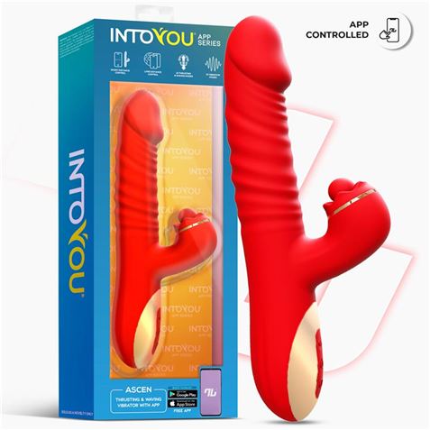 VIBRADOR DOBLE MOTOR CON ESTIMULADOR CLITORIS ASCEN INTOYOU - 8436615002986-1