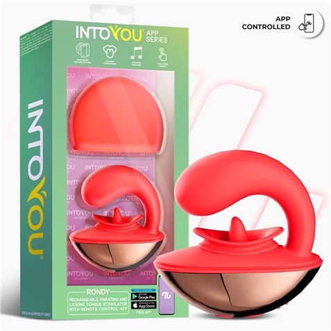 ESTIMULADOR CLITORIS CON VIBRADOR Y LENGUA RONDY INTOYOU - IN-496-1