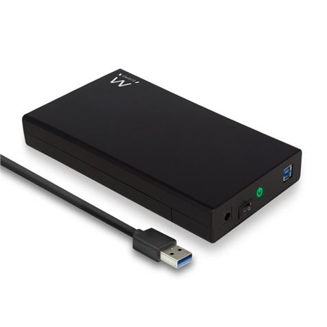 CAJA DISCO EXTERNO SATA 3.5" USB 3.2 NEGRO EWENT - EW7056