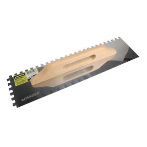 LLANA RECTANGULAR INOX LISA / DENTADA 500X130MM MADER - 61596