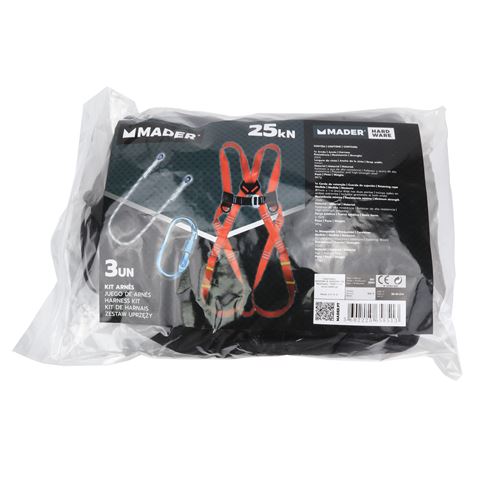 ARNES 25KN HASTA 150KG CON MOSQUETON Y CUERDA MADER - 65851-2