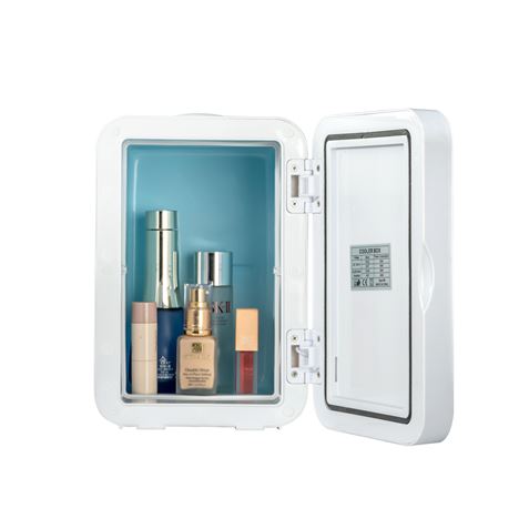 MINI NEVERA 5.5 LITROS 12/220V BLANCO/ESPEJO LED XO - XOCZ015-1