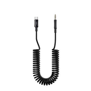 CABLE AUDIO TIPO C A MINI JACK 1METRO CABLE ESPIRAL XO - XONBR255B