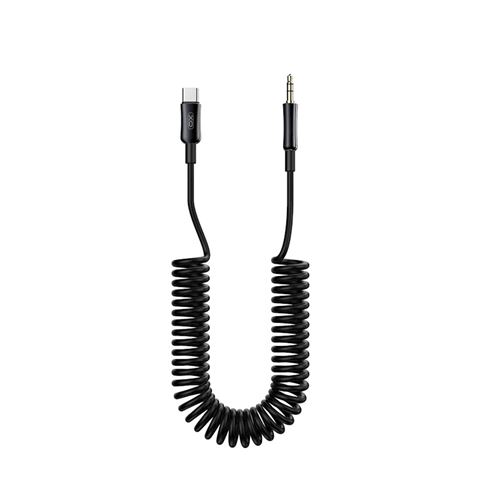 CABLE AUDIO TIPO C A MINI JACK 1METRO CABLE ESPIRAL XO - XONBR255B