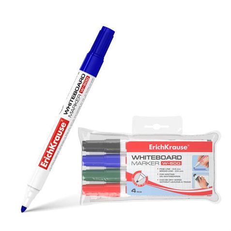 PACK 4 ROTULADORES PARA PIZARRA BLANCA 0.8/2.5MM ERICHKRAUSE - 12849