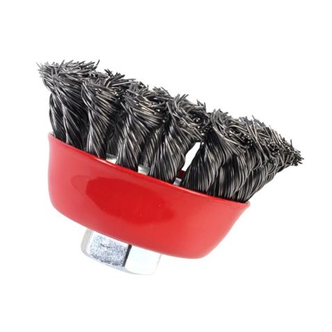 CEPILLO COPA ALAMBRE TRENZADO 80MM SINDEX - 85350-2