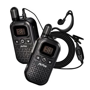 WALKIE TALKIE 16 CANALES 446MHZ NEGRO AVPOS - AVP-COMM-X25-1