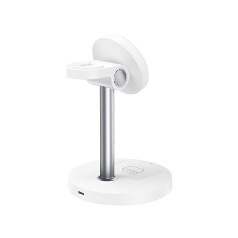 CARGADOR INALAMBRICO MAGNETICO 3 EN 1 CX038 BLANCO XO - XOCX038WH.