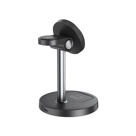 CARGADOR INALAMBRICO MAGNETICO 3 EN 1 CX038 NEGRO XO - XOCX038BK.