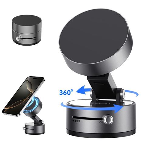 SOPORTE COCHE SMARTPHONE POR VACIO / MAGNETICO C170 NEGRO XO - XOC170BK-1