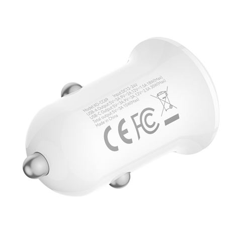 CARGADOR COCHE 2USB 30W BLANCO XO - XOCC69-1