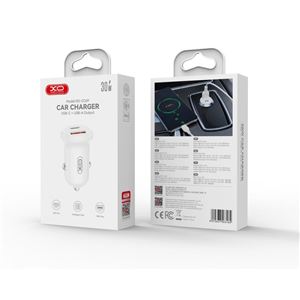 CARGADOR COCHE 2USB 30W BLANCO XO - XOCC69-2