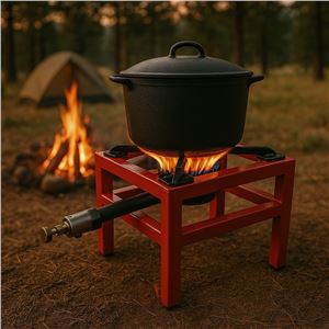 FOGÓN / HORNILLO DE GAS REFORZADO ALTA POTENCIA 1 FUEGO 40X40CM MUVIP - MV0628-1
