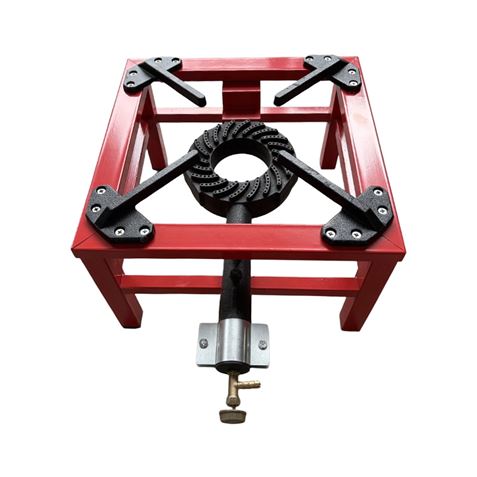 FOGÓN / HORNILLO DE GAS REFORZADO ALTA POTENCIA 1 FUEGO 40X40CM MUVIP - MV0628-4