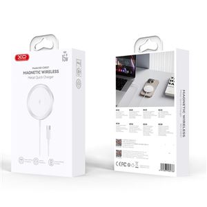 CARGADOR INALAMBRICO MAGNETICO 15W CX037 BLANCO XO - XOCX037WH-2