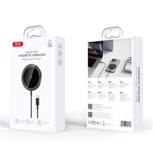 CARGADOR INALAMBRICO MAGNETICO 15W CX037 NEGRO XO - XOCX037BK-2